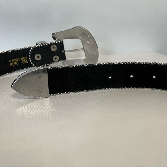 Rhinestones Western Leather Belt main image 12